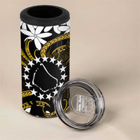 Personalised Cook Islands Manihiki 4 in 1 Can Cooler Tumbler Tiare Maori Polynesian Waves Tattoo LT14 - Polynesian Pride