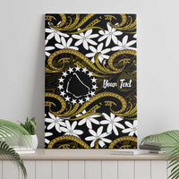 Personalised Cook Islands Manihiki Canvas Wall Art Tiare Maori Polynesian Waves Tattoo LT14 - Polynesian Pride