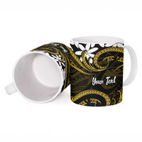 Personalised Cook Islands Manihiki Ceramic Mug Tiare Maori Polynesian Waves Tattoo LT14 - Polynesian Pride