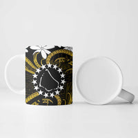 Personalised Cook Islands Manihiki Ceramic Mug Tiare Maori Polynesian Waves Tattoo LT14 - Polynesian Pride