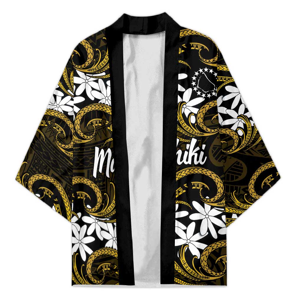 Personalised Cook Islands Manihiki Kimono Tiare Maori Polynesian Waves Tattoo