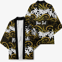 Personalised Cook Islands Manihiki Kimono Tiare Maori Polynesian Waves Tattoo