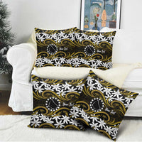 Personalised Cook Islands Manihiki Pillow Cover Tiare Maori Polynesian Waves Tattoo LT14 - Polynesian Pride