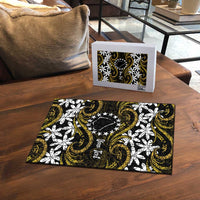 Personalised Cook Islands Manihiki Puzzle Tiare Maori Polynesian Waves Tattoo LT14 - Polynesian Pride