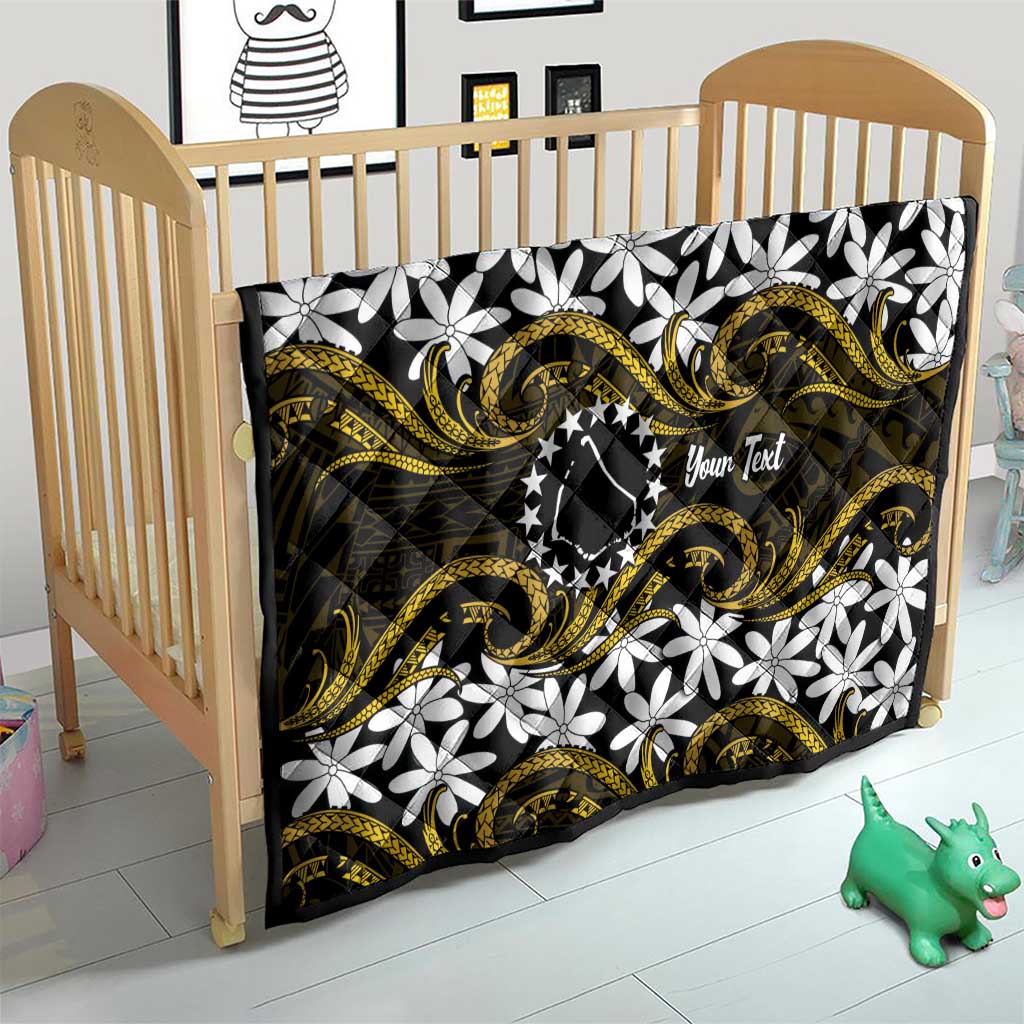 Personalised Cook Islands Manihiki Quilt Tiare Maori Polynesian Waves Tattoo LT14 - Polynesian Pride