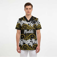 Personalised Cook Islands Manihiki Scrub Top Tiare Maori Polynesian Waves Tattoo LT14 - Polynesian Pride