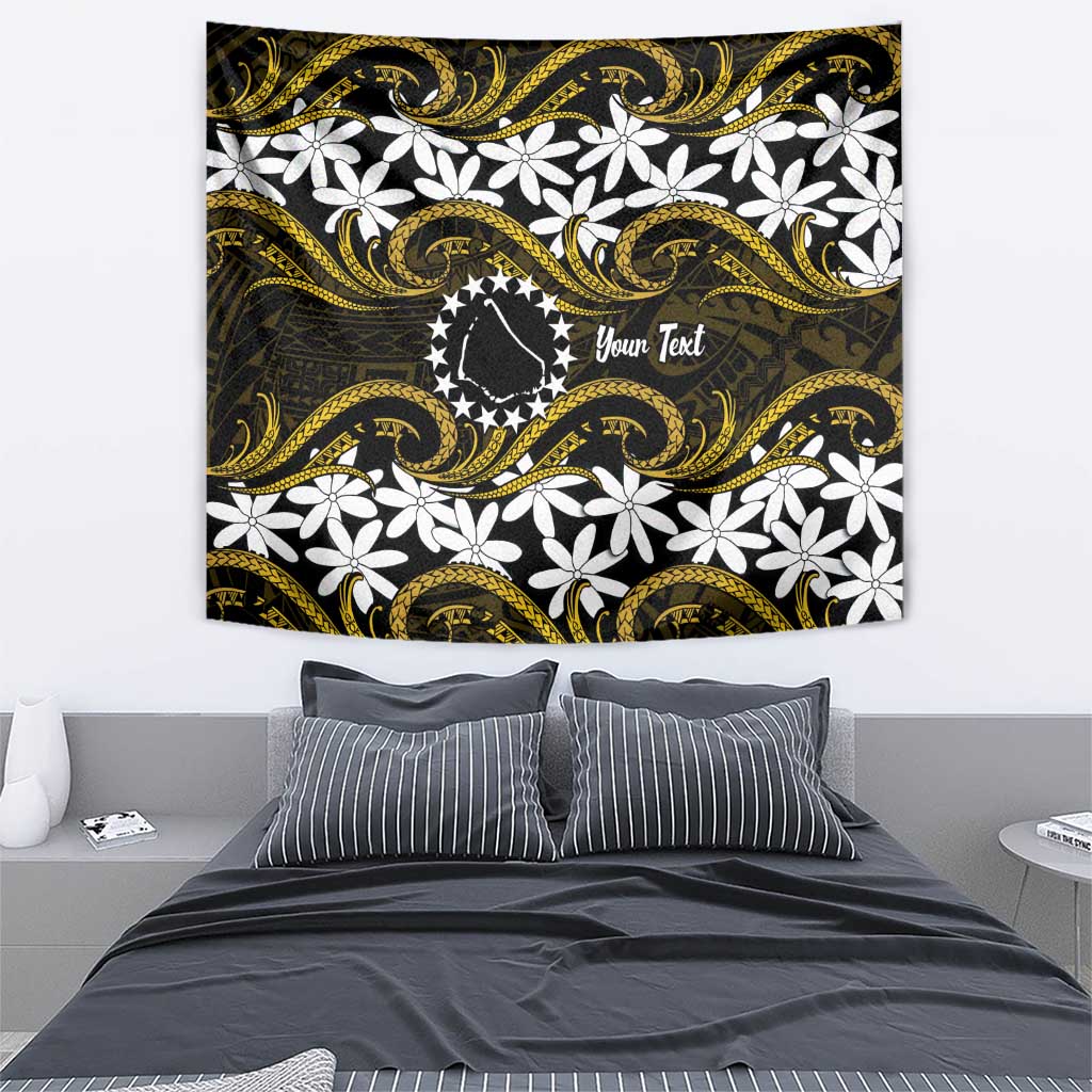 Personalised Cook Islands Manihiki Tapestry Tiare Maori Polynesian Waves Tattoo LT14 - Polynesian Pride