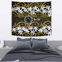 Personalised Cook Islands Manihiki Tapestry Tiare Maori Polynesian Waves Tattoo LT14 - Polynesian Pride