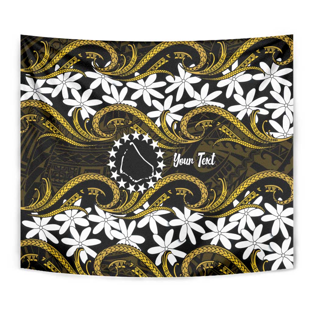 Personalised Cook Islands Manihiki Tapestry Tiare Maori Polynesian Waves Tattoo LT14 - Polynesian Pride