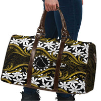 Personalised Cook Islands Manihiki Travel Bag Tiare Maori Polynesian Waves Tattoo LT14 - Polynesian Pride