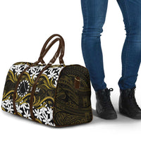 Personalised Cook Islands Manihiki Travel Bag Tiare Maori Polynesian Waves Tattoo LT14 - Polynesian Pride