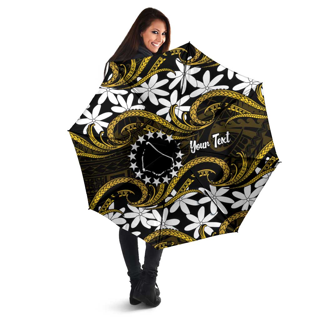 Personalised Cook Islands Manihiki Umbrella Tiare Maori Polynesian Waves Tattoo LT14 - Polynesian Pride