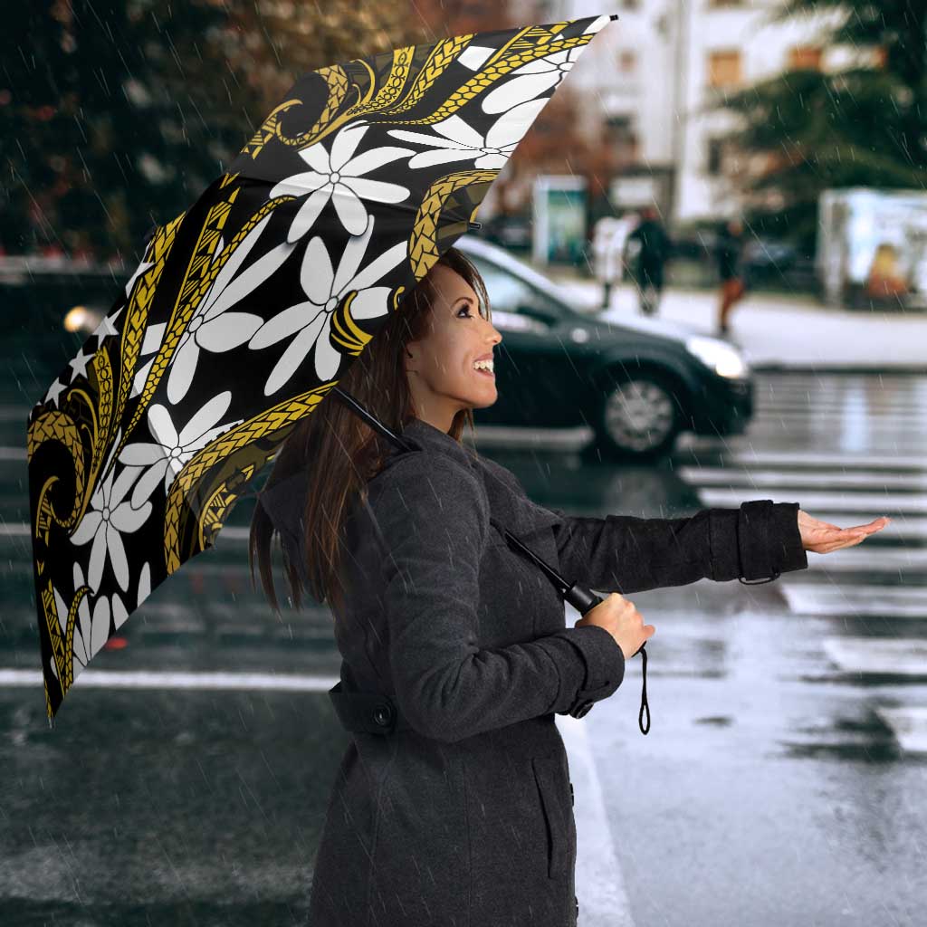 Personalised Cook Islands Manihiki Umbrella Tiare Maori Polynesian Waves Tattoo LT14 - Polynesian Pride