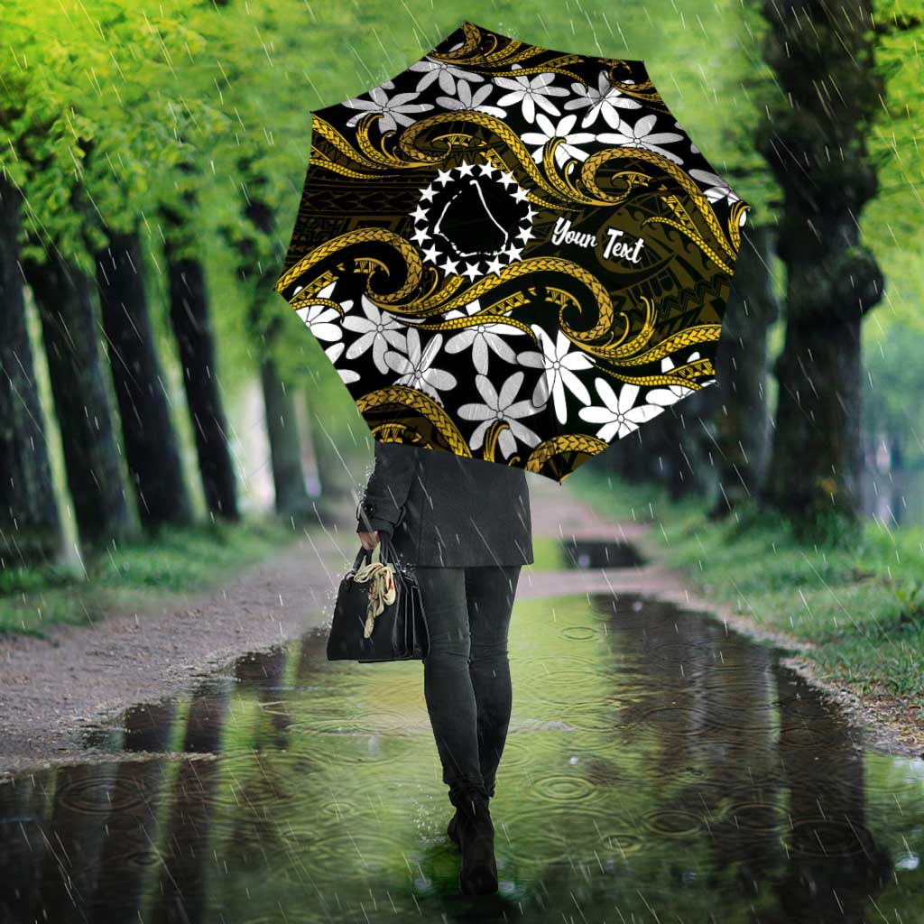 Personalised Cook Islands Manihiki Umbrella Tiare Maori Polynesian Waves Tattoo LT14 - Polynesian Pride