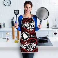 Personalised Cook Islands Atiu Enuamanu Apron Tiare Maori Polynesian Waves Tattoo LT14 - Polynesian Pride