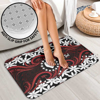 Personalised Cook Islands Atiu Enuamanu Bathroom Set Tiare Maori Polynesian Waves Tattoo LT14 - Polynesian Pride