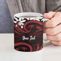 Personalised Cook Islands Atiu Enuamanu Ceramic Mug Tiare Maori Polynesian Waves Tattoo LT14 - Polynesian Pride
