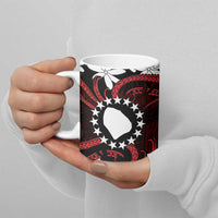 Personalised Cook Islands Atiu Enuamanu Ceramic Mug Tiare Maori Polynesian Waves Tattoo LT14 - Polynesian Pride