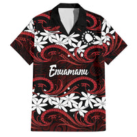 Personalised Cook Islands Atiu Enuamanu Family Matching Long Sleeve Bodycon Dress and Hawaiian Shirt Tiare Maori Polynesian Waves Tattoo