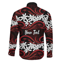 Personalised Cook Islands Atiu Enuamanu Family Matching Mermaid Dress and Hawaiian Shirt Tiare Maori Polynesian Waves Tattoo
