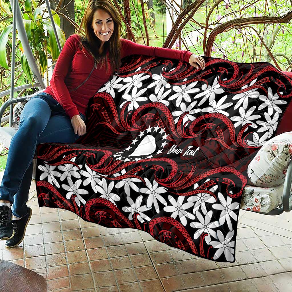 Personalised Cook Islands Atiu Enuamanu Quilt Tiare Maori Polynesian Waves Tattoo LT14 - Polynesian Pride