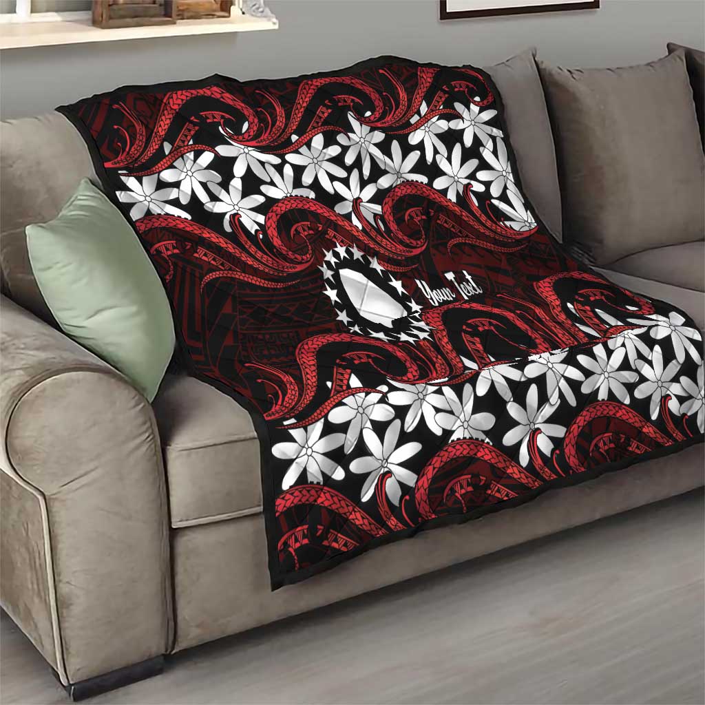 Personalised Cook Islands Atiu Enuamanu Quilt Tiare Maori Polynesian Waves Tattoo LT14 - Polynesian Pride
