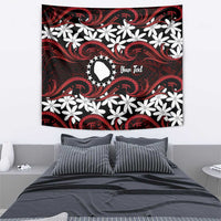 Personalised Cook Islands Atiu Enuamanu Tapestry Tiare Maori Polynesian Waves Tattoo LT14 - Polynesian Pride