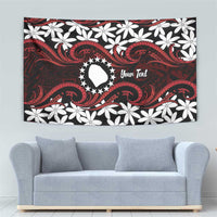 Personalised Cook Islands Atiu Enuamanu Tapestry Tiare Maori Polynesian Waves Tattoo LT14 - Polynesian Pride