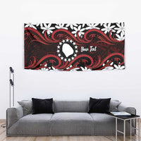 Personalised Cook Islands Atiu Enuamanu Tapestry Tiare Maori Polynesian Waves Tattoo LT14 - Polynesian Pride
