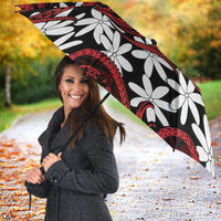 Personalised Cook Islands Atiu Enuamanu Umbrella Tiare Maori Polynesian Waves Tattoo LT14 - Polynesian Pride
