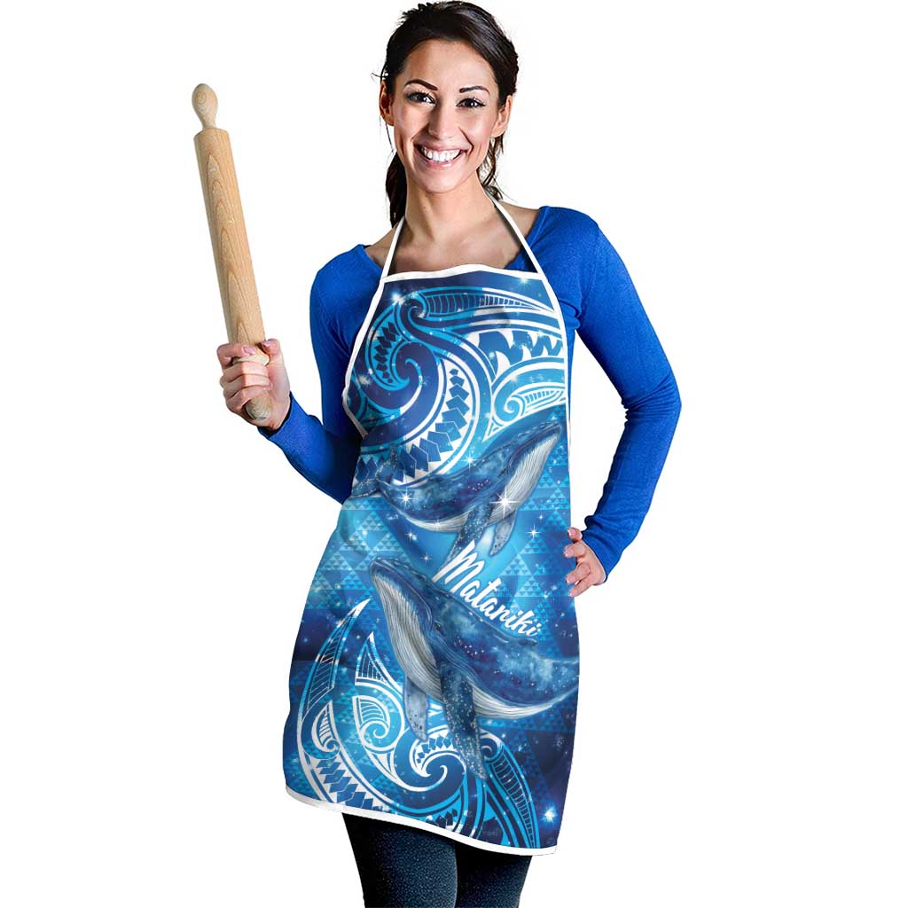 New Zealand Humpback Whale Matariki Apron Maori New Year Taniko Niho Taniwha LT14 - Polynesian Pride