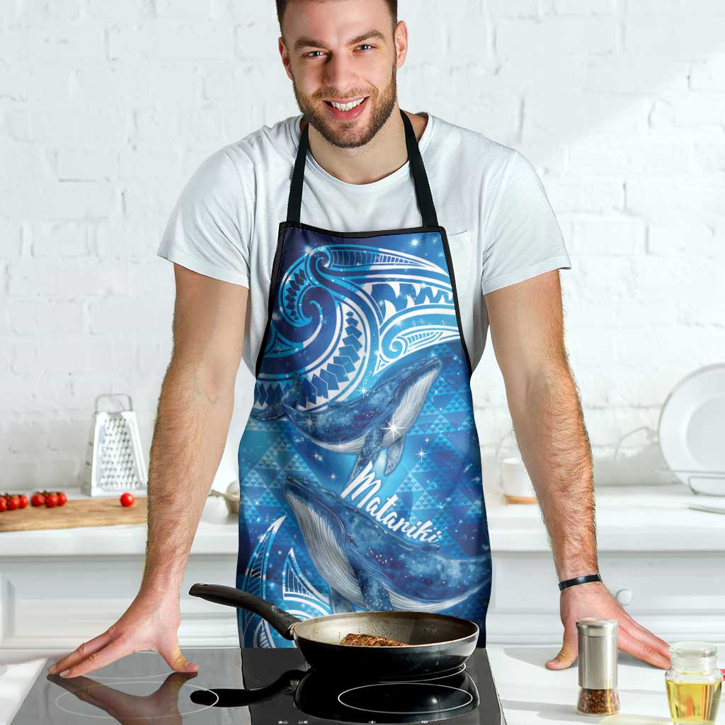 New Zealand Humpback Whale Matariki Apron Maori New Year Taniko Niho Taniwha LT14 - Polynesian Pride