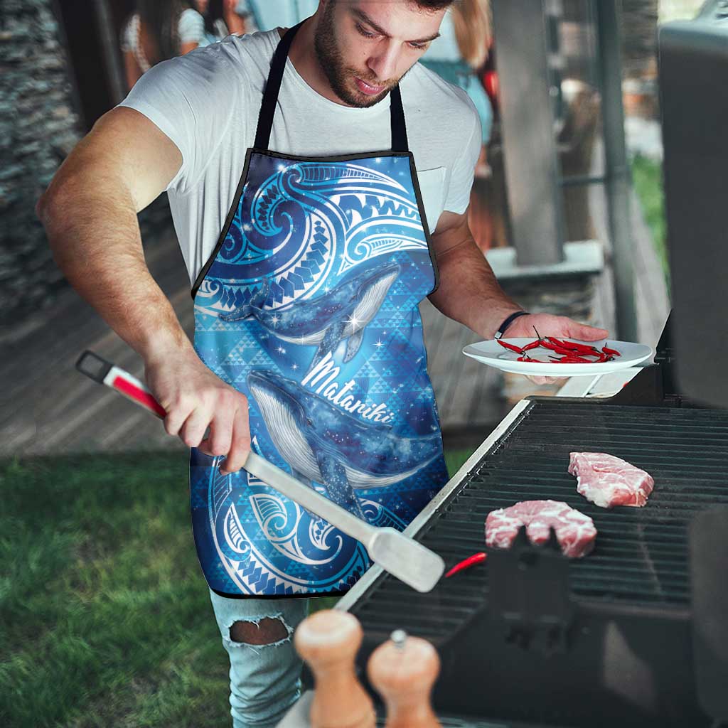 New Zealand Humpback Whale Matariki Apron Maori New Year Taniko Niho Taniwha LT14 - Polynesian Pride
