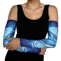 New Zealand Humpback Whale Matariki Arm Sleeves Maori New Year Taniko Niho Taniwha LT14 - Polynesian Pride