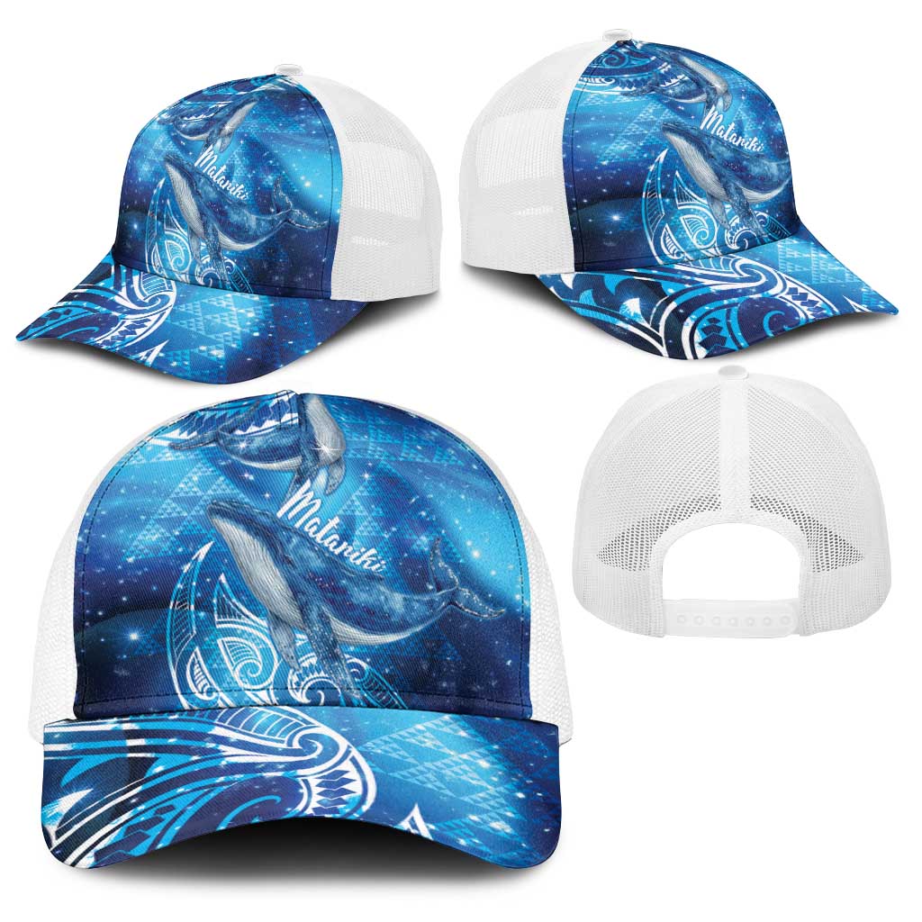 New Zealand Humpback Whale Matariki Baseball Net Cap Maori New Year Taniko Niho Taniwha LT14 - Polynesian Pride