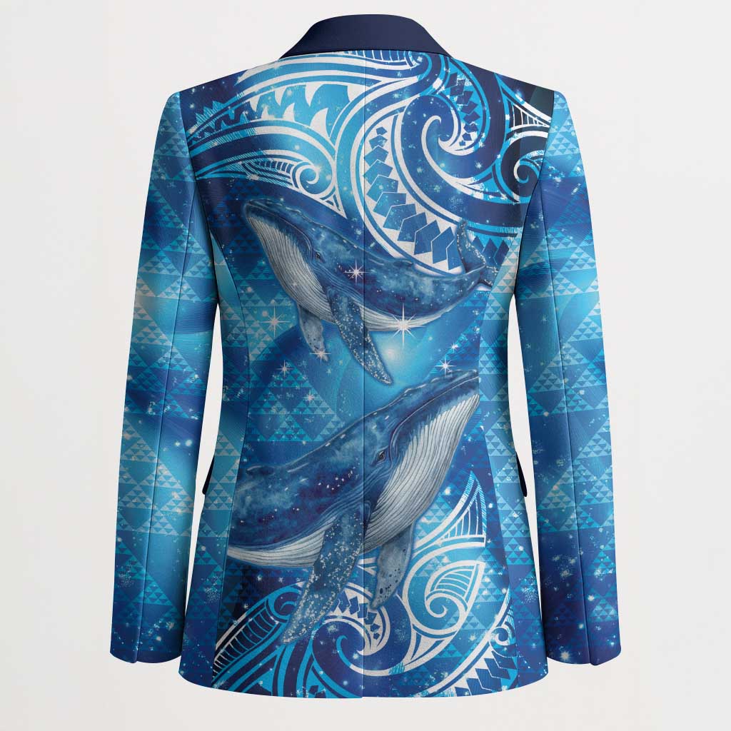 New Zealand Humpback Whale Matariki Blazer Maori New Year Taniko Niho Taniwha LT14 - Polynesian Pride