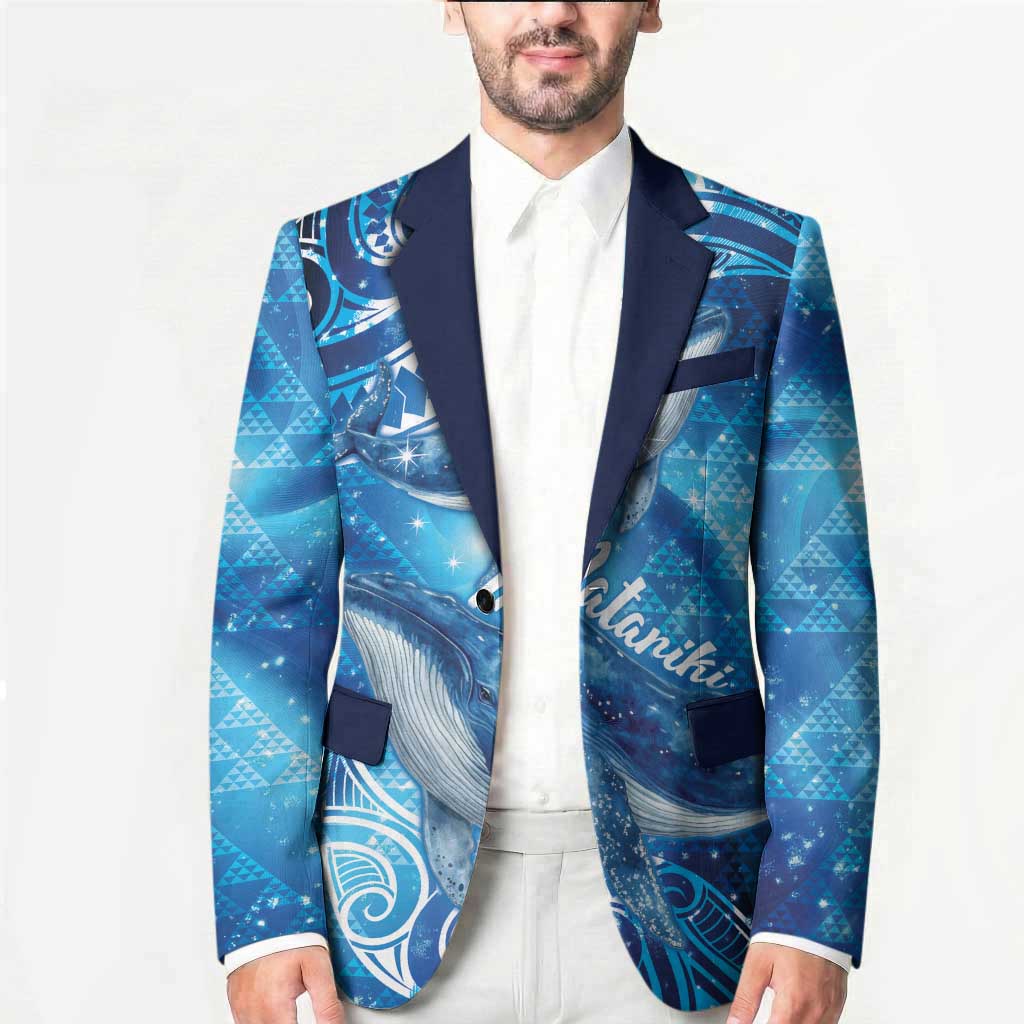 New Zealand Humpback Whale Matariki Blazer Maori New Year Taniko Niho Taniwha LT14 - Polynesian Pride