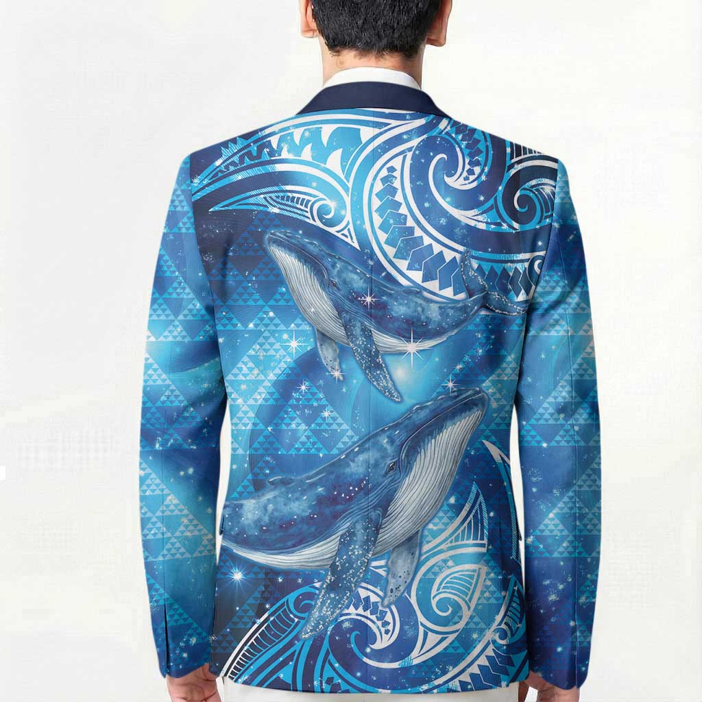 New Zealand Humpback Whale Matariki Blazer Maori New Year Taniko Niho Taniwha LT14 - Polynesian Pride