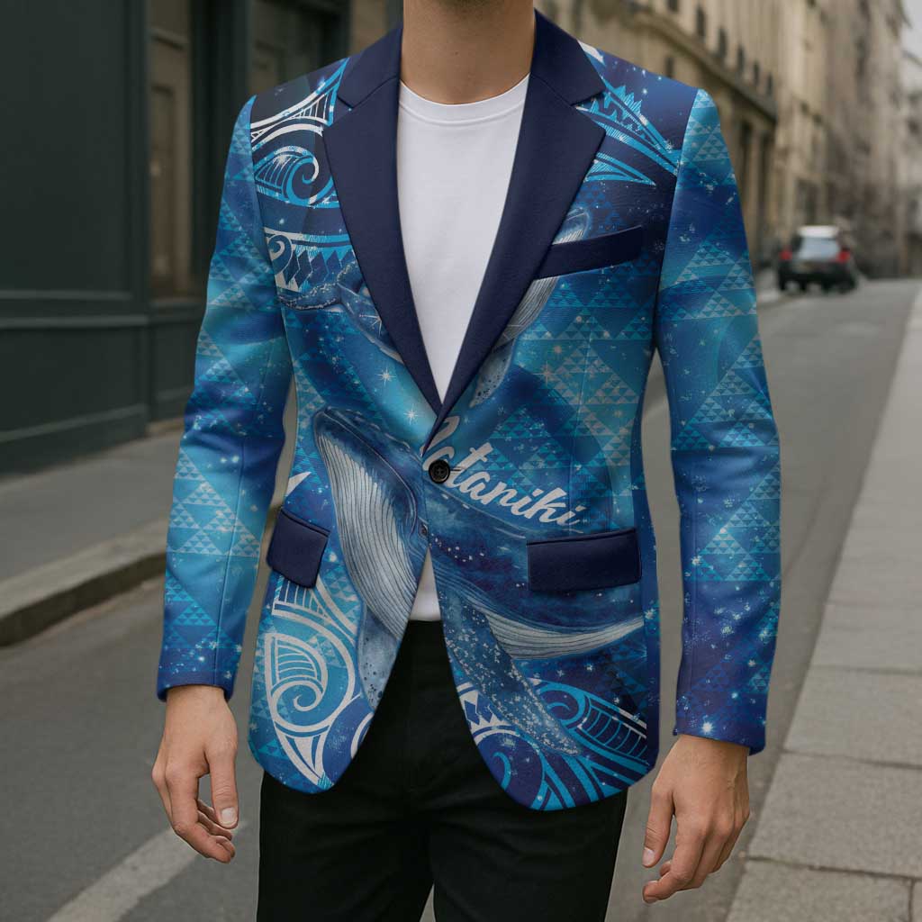 New Zealand Humpback Whale Matariki Blazer Maori New Year Taniko Niho Taniwha LT14 - Polynesian Pride