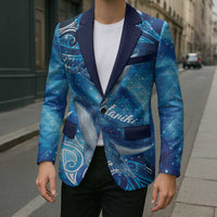New Zealand Humpback Whale Matariki Blazer Maori New Year Taniko Niho Taniwha LT14 - Polynesian Pride