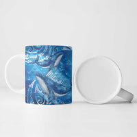 New Zealand Humpback Whale Matariki Ceramic Mug Maori New Year Taniko Niho Taniwha LT14 - Polynesian Pride