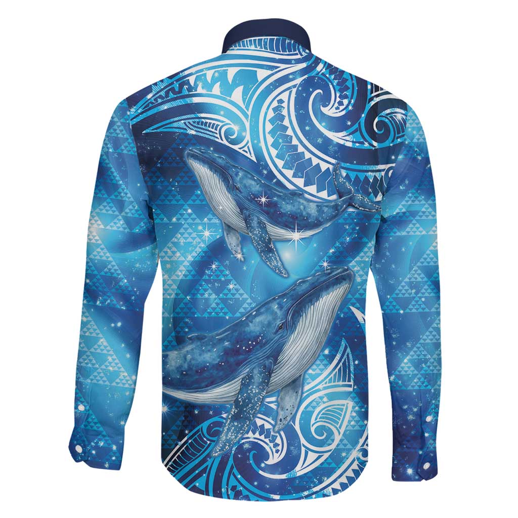 New Zealand Humpback Whale Matariki Family Matching Puletasi and Hawaiian Shirt Maori New Year Taniko Niho Taniwha