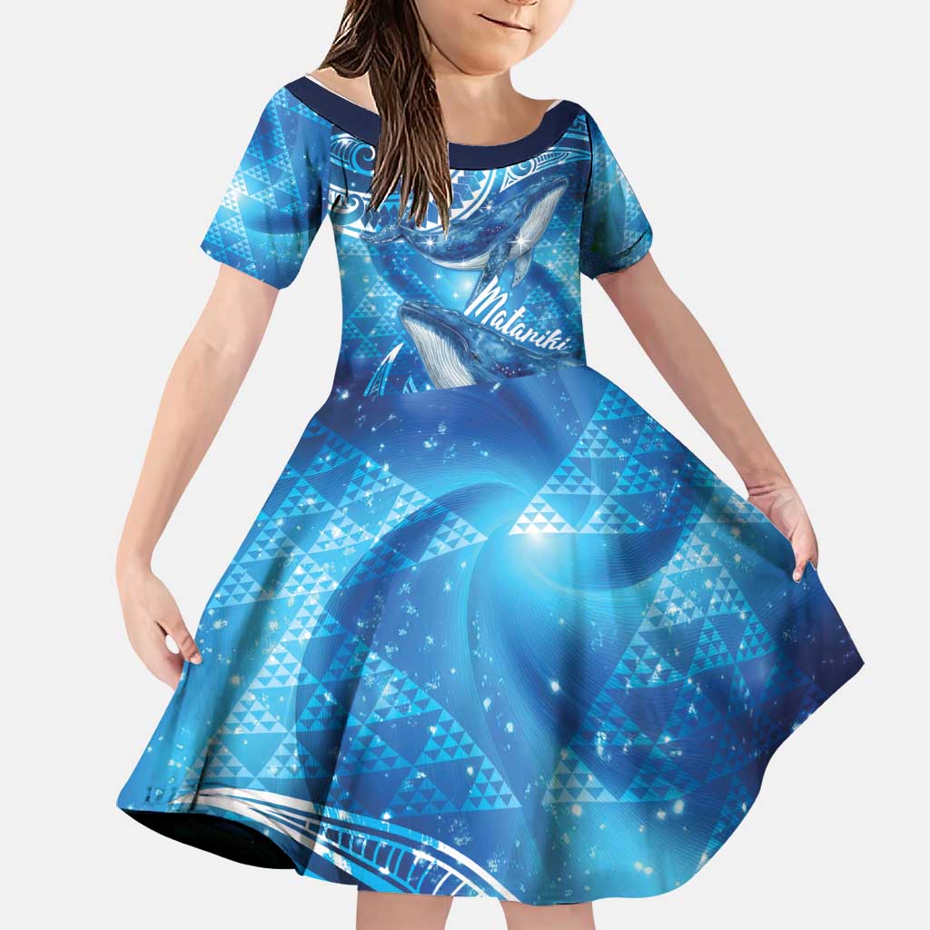 New Zealand Humpback Whale Matariki Family Matching Tank Maxi Dress and Hawaiian Shirt Maori New Year Taniko Niho Taniwha
