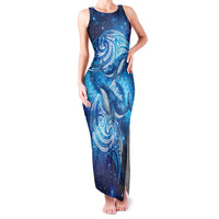 New Zealand Humpback Whale Matariki Family Matching Tank Maxi Dress and Hawaiian Shirt Maori New Year Taniko Niho Taniwha