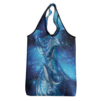 New Zealand Humpback Whale Matariki Grocery Bag Maori New Year Taniko Niho Taniwha LT14 - Polynesian Pride