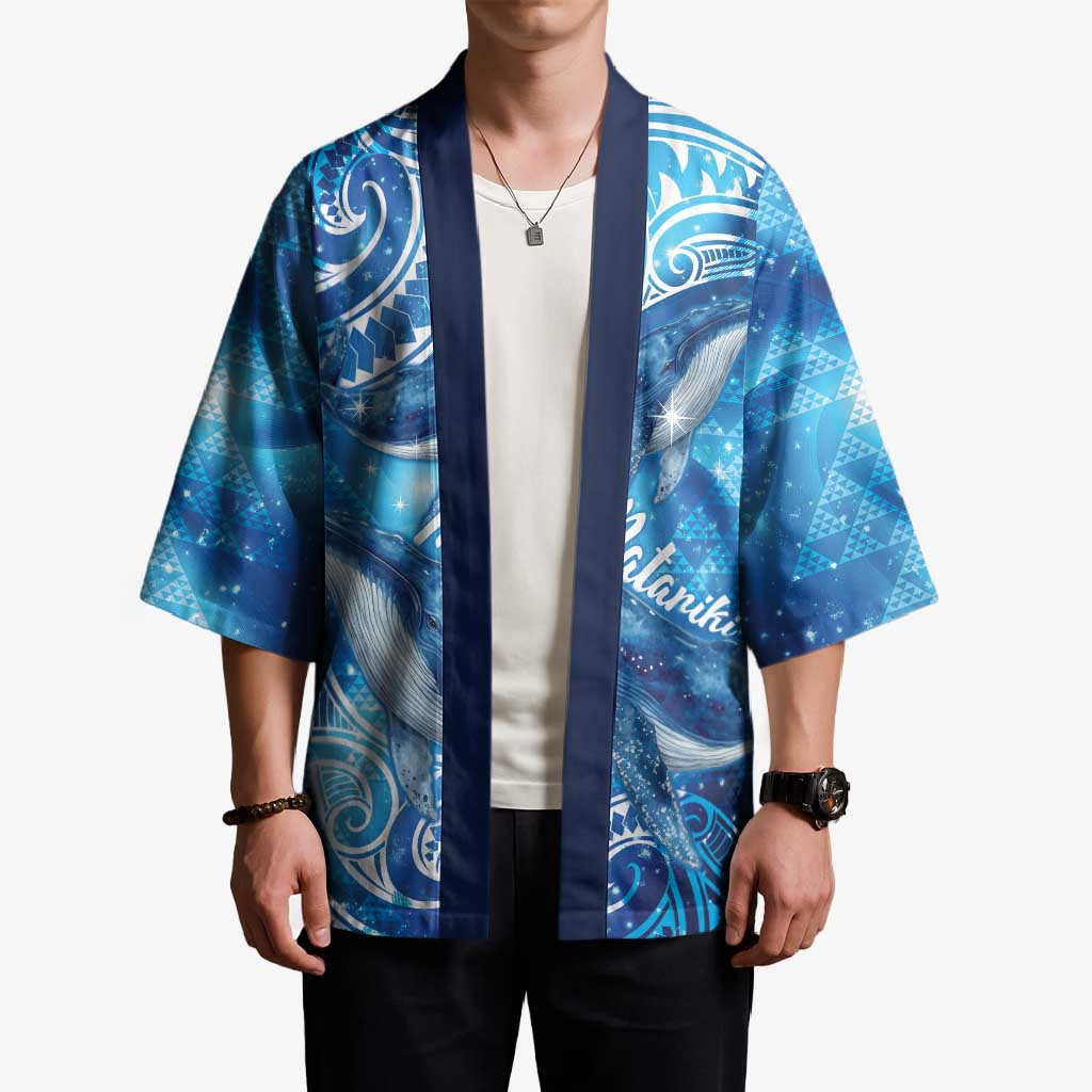 New Zealand Humpback Whale Matariki Kimono Maori New Year Taniko Niho Taniwha