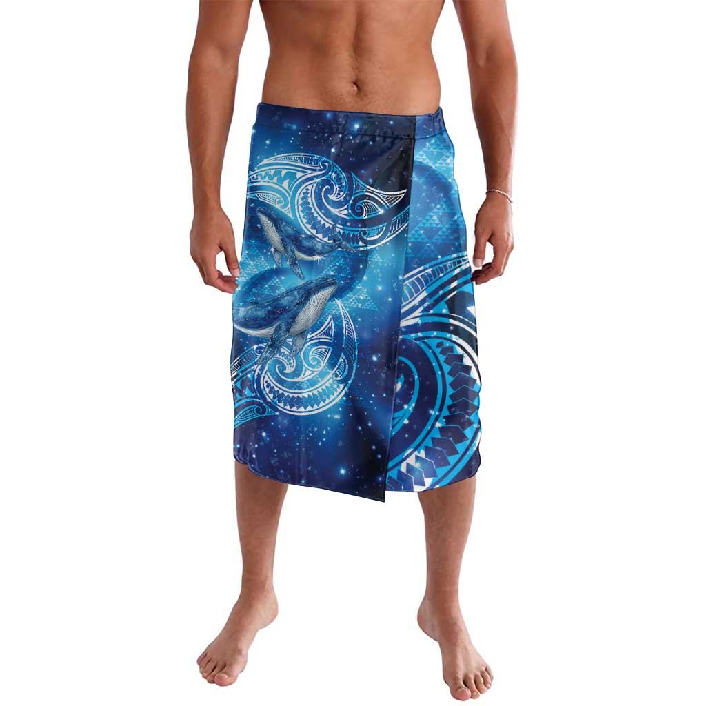 New Zealand Humpback Whale Matariki Lavalava Maori New Year Taniko Niho Taniwha LT14 Blue - Polynesian Pride