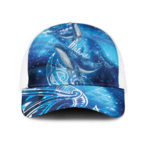 New Zealand Humpback Whale Matariki Mesh Trucker Cap Maori New Year Taniko Niho Taniwha