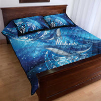 New Zealand Humpback Whale Matariki Quilt Bed Set Maori New Year Taniko Niho Taniwha LT14 - Polynesian Pride