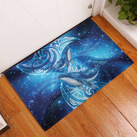 New Zealand Humpback Whale Matariki Rubber Doormat Maori New Year Taniko Niho Taniwha LT14 - Polynesian Pride